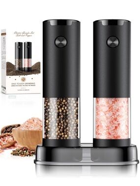 Electric Salt & Pepper Grinder Set NEW – Automatic One Touch